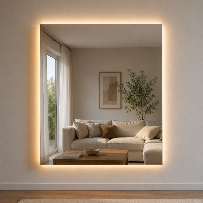 1 Espejo con Luz LED